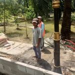 Foto : Proyek Pekerjaan Taman Sisi Barat Kantor Walikota Bekasi (2/9/2025).